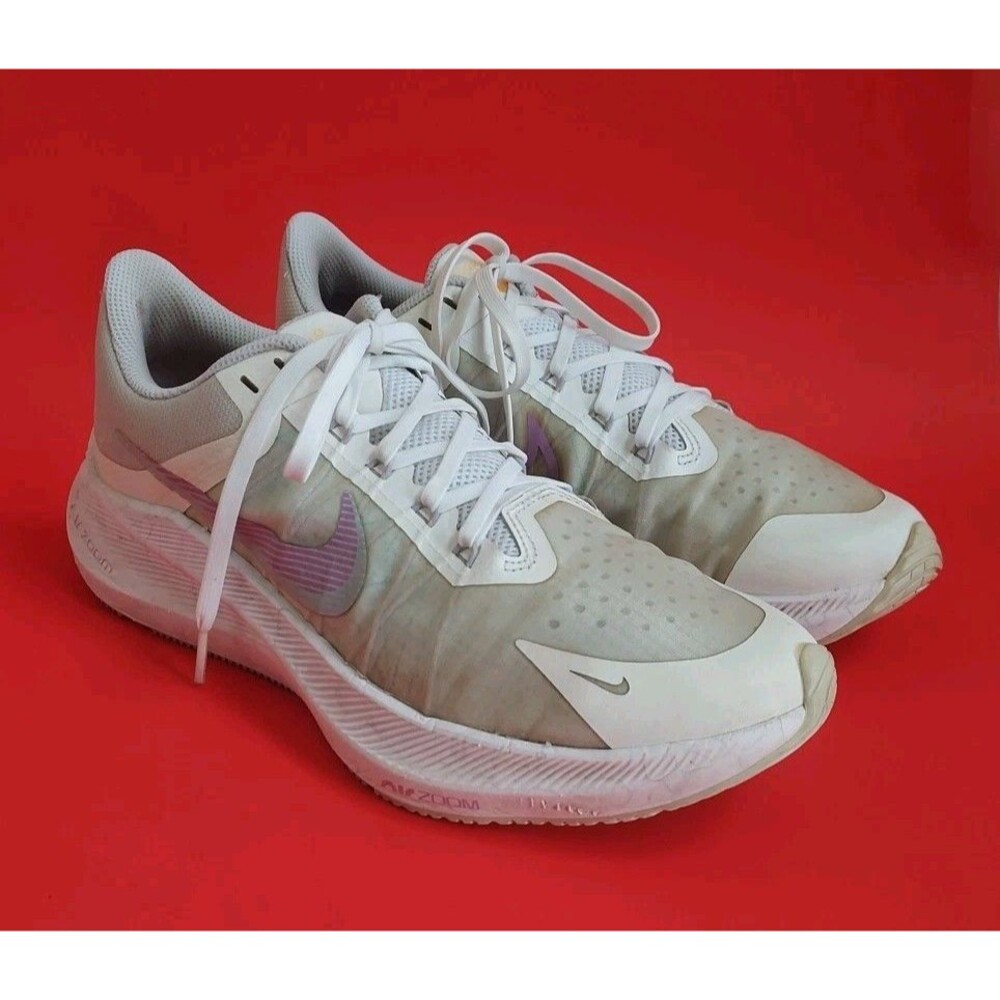 NIKE Air Zoom Winflo 8 White Infinite Lilac Running Shoes Size 9 - CW3421 102